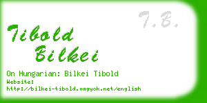 tibold bilkei business card